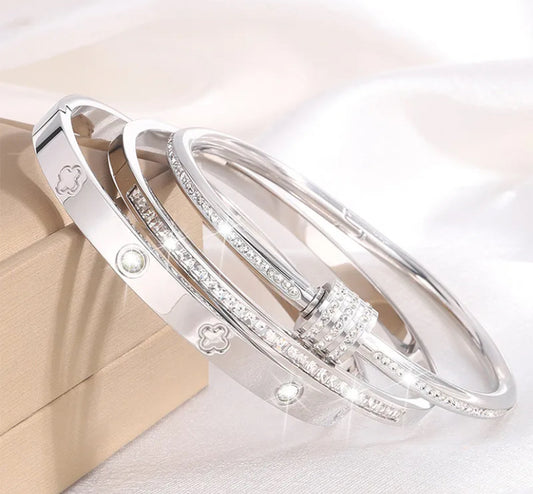 Bracelets Tania (*3)argentés